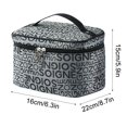 thumbnail image 3 of VALSEEL Makeup Bag New Makeup Bag Large Capacity Portable Fashion Cute Women's Wash Bag Carrying Travel Bag Storage Bag Travel Bag Organization and Storage, 3 of 4