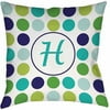 Thumbprintz Dots Monogram Green Decorative Pillows
