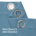 thumbnail image 5 of Gogreen Solid Thermal Insulated Grommet Blackout Curtains/Drapes for Bedroom Window (2 Panels, 42 inches Wide by 84 inches Long, Blue), 5 of 5