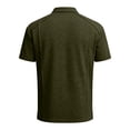 thumbnail image 6 of Zimjoy Men's Cotton Polo Shirts 3-Button Henley Neck Short Sleeve T Shirts Summer Casual Classic Tops, Army Green XL, 6 of 6