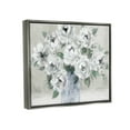 thumbnail image 3 of Stupell Industries Traditional White Flower Bouquet Painting Luster Gray Floating Framed Canvas Print Wall Art, Design by Carol Robinson, 3 of 6