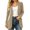 Khaki, variant on Vivianyo HD Women's Corduroy Open Front Cardigan with Pockets, Long Sleeve Curved Hem Sweater Jacket, Fall Outerwear for Office Layering and Weekend Plans, Size S-XL