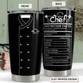 thumbnail image 2 of Gifts for Women Men Chef Tumbler 20oz Chef Stainless Steel Insulated Tumblers Coffee Travel Mug Cup Chefs Gifts for Birthday Christmas Cook Lovers Gift, 2 of 7