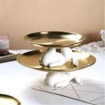 thumbnail image 4 of SMihono Ceramic Rabbit Tray In The Living Room, Light Luxury Cake, Snacks, Jewelry, Keys, Cosmetics, Storage Tray Home Decoration on Clearance, 4 of 9