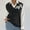 Black, variant on Goodtrade8 Winter Sweaters Lightweight Button Sweater Vests Floral V-Neck Casual Sleeveless Sweater Tops