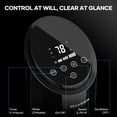 thumbnail image 2 of 30" Tower Fan with LED Screen & Remote, 70° Oscillating Quiet Cooling Fans, 3 Speeds, 3 Modes, 9H Timer, Standing Floor Fan for Home, Black, 2 of 10
