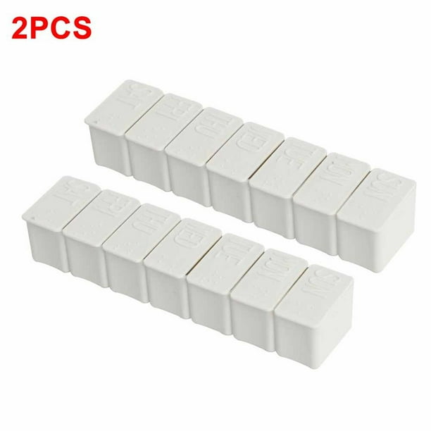 Una Semana, Caja Pequeña Para Medicinas, Mini Caja De Almacenamiento, Contenedor, Dispensador, Caja De Plástico De Celosía Independiente 7 Días, Advancent HA022727-00
