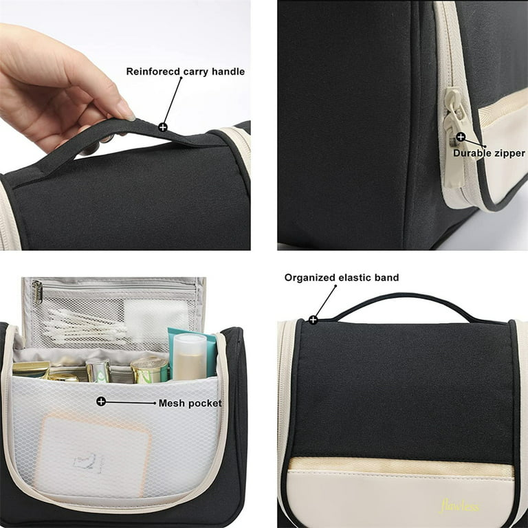 Portable Travel Makeup Storage Bag Multifunction Makeup Bag,Organizer  Cosmetic Bag for Women Upgraded,Large Travel Toiletry Bag for Girls Gift by  PAKASEPT 