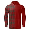thumbnail image 4 of Vedolay Hoodies Men 2023 Print Crew Neck Long Sleeves Sweatshirt Tops Red,3XL, 4 of 4