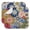 Tribal Folk, variant on 2pcs Fantasy Butterfly Kitchen Mat Super Absorbent Dish Drying Pad Colorful Butterfly Pattern 3-Layer Thick Counter Protector