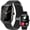 Black, variant on VOPOCO Smart Watches for Men(Make/Answer Call), 1.9" HD Full Touch Screen Rugged Sports Smart watch Compatible with Android iOS, 230mAh Waterproof Activity Tracker with Pedometer