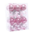 thumbnail image 4 of Adornos de bolas navideñas irrompibles perfecl 24 piezas Rosa claro, 4 of 8