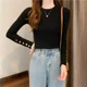 thumbnail image 5 of Blusa Suéter Para Mujer Cuello Alto Casual De Manga Largas, 5 of 8