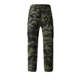 thumbnail image 4 of Domzest Mens Cargo Pants Tactical Pants Baggy Outdoor Waterproof Ripstop Workout Trousers Hiking Big&Tall Pant with Pockets Army Green 5XL, 4 of 8