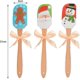 thumbnail image 2 of Juego DE 2 Espátulas DE Silicona LzGUNGY con Diseño DE Papá Noel y Muñeco DE Nieve para Cocina, 2 of 5