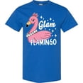 thumbnail image 3 of Inktastic Glam Pink Flamingo with Pearls T-Shirt, 3 of 5