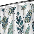 thumbnail image 3 of Blue Boho Tribal Feathers Pattern Shower Curtain 36"x72" ,Bathroom Decorative Shower Curtains Set with 12 Hooks,Modern Waterproof Washable Shower Curtain, 3 of 6