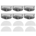 thumbnail image 2 of Cergrey Glass Clamp,Panel Clip,6Pcs Brushed Stainless Steel Glass Clamp Holder Bracket Panel Clip Fixing Tool For Home Use, 2 of 8