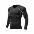 thumbnail image 4 of Maean Men Workout Shirt Long Sleeve Muscle Tee Athletic Running Base Layer Stretchy Undershirt Tops, 4 of 6