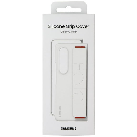 Open Box SAMSUNG Silicone Grip Cover Case for Galaxy Z Fold4 - White (EF-GF936TWEGUS)