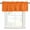 Orange, variant on Indigo Blue Kitchen Valances for Windows, Farmhouse Vintage Blue Solid Color Bathroom Window Valances 42x18 Inch Rod Pocket Window Treatments Valance Curtains for Living Room Bedroom Decor