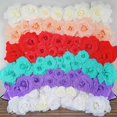thumbnail image 6 of Efavormart 6 Pack 8” 3D Craft Rose White Artificial Real Feel Foam Rose For Wall Backdrop Centerpieces Party Home Decoration, 6 of 11
