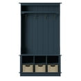 thumbnail image 5 of Twin Star Home 40" Hall Tree with Open Storage and Included Baskets, Fontana Blue, 5 of 6