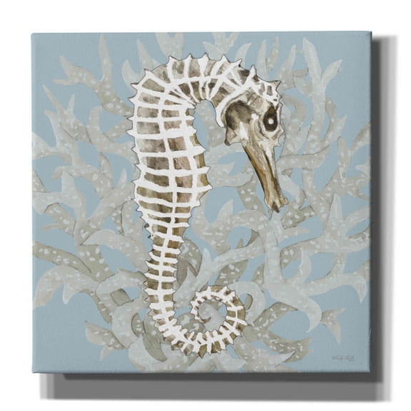 Epic Graffiti 'Coral Seahorse I' by Cindy Jacobs, Canvas Wall Art, 26"x26"