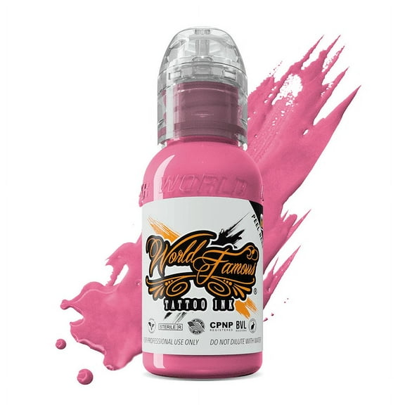 World Famous Tattoo Ink - Professional Tattooing Pigments - Sakura 1oz