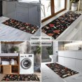 thumbnail image 2 of Colorful Mushroom Bird Black Pattern Kitchen Rug Mat,Kitchen Runner Rugs Non Skid Washable,Decorative Kitchen Floor Mats for Kitchen,Sink,Laundry,17"X47", 2 of 5
