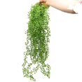 thumbnail image 1 of CHAO 2 piezas de enredaderas de flores para colgar en la pared, hojas de hiedra falsas decorativas para uso en interiores y exteriores, vegetación artificial decorativa para sala de estar, cocina, bal, 1 of 3