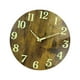 Horloge Murale Lumineuse à Faible Bruit Veilleuses en Bois de Style Rustique Circulaire pour la Cuisine de l'Hôtel Décoration de Chambre à Coucher Intérieure Extérieure StyleC – image 1 sur 7