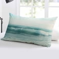 thumbnail image 5 of Teal Green Coastal Throw Pillow Cover 20 x 36 Inch Decorative Pillow Cover Summer Beach Nautical Ocean Lumbar Pillowcase Seasonal Rectangle Cushion Case for Couch Sofa Bed Living Room, 5 of 7