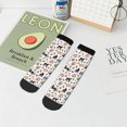 thumbnail image 7 of Fuzoiu Black Cat And Snake Print Adult Socks, Crew Moisture-wicking Socks, Unisex Cushion Crew Socks,Casual Sports Ankle Socks, 7 of 7