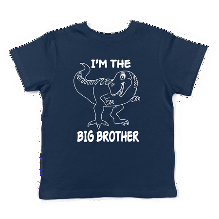 Lil Shirts Big Brother Dinosaur Little Boys Youth and Toddler Shirt~2T / (Best Big Brother T Shirts For Toddlers)