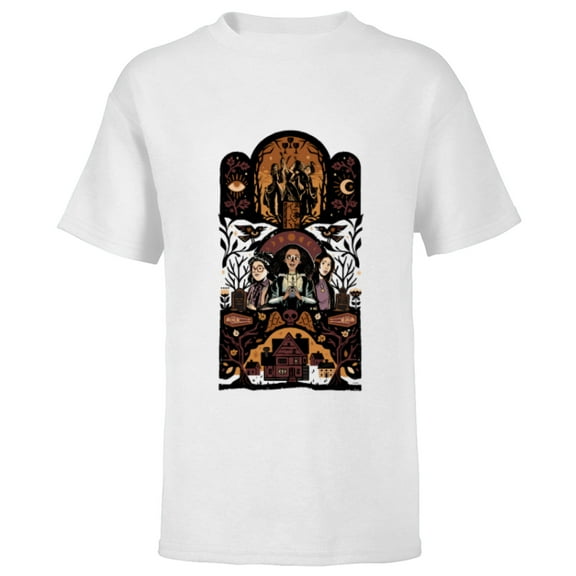 Disney Hocus Pocus 2 Spooky Halloween - Short Sleeve T-Shirt for Kids - Customized-White