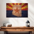 thumbnail image 2 of Elephant Stock State Map Over Arizona Flag Wall Art - Horizontal Canvas Wall Art - Living Room Wall Decor - Flags Canvas - Beige And Brown Decor - 24" x 16", 2 of 8