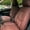 Brown,（Front + Rear Row), variant on Ikon Motorsports Car Seat Covers With Lumbar Compatible With Universal 04B Style Red PU Leather Front Rear Row Seat Cover Cushion Protector 5 Seats Full Set