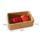 thumbnail image 3 of Cesta De Mimbre Cesta de mimbre hecha a mano Caja de almacenamiento de cosméticos de alimentos para el hogar para bocadillos de pastel (S) Likrtyny  Libre de BPA, 3 of 6