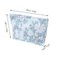 thumbnail image 2 of Unique Bargains 1 Pc Gesang Flower Drawstring Makeup Bag for Vacation Business Travel Polyester blue, 2 of 5