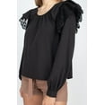 thumbnail image 4 of Balloon Sleeve Lace Ruffle Top, 4 of 5