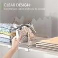 thumbnail image 4 of 4-Pack Acrylic Shelf Dividers for Closet Storage and Organization - Transparent Closet Shelf Separator for Home Use, 4 of 5