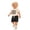 Beige, variant on Toddler Boy Outfits Letter Print Short Sleeve Crew Neck T-Shirt Top And Shorts 2 Piece Outdoor Wear Baby Boys' Clothing Sets Size 18-24 Months