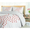 thumbnail image 5 of Ambesonne Amsterdam Duvet Cover Sets, Love Netherlands Wording, 2-Queen, Vermilion Charcoal Grey, 5 of 7