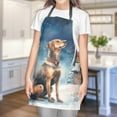 thumbnail image 4 of Hello Winter Rhodesian Ridgeback Welcome Snowy Night Watercolor Vintage Apron Ridgebacks Dog Lover Gifts for Cooking Grilling Baking Painting Gardening - 01011, 4 of 5