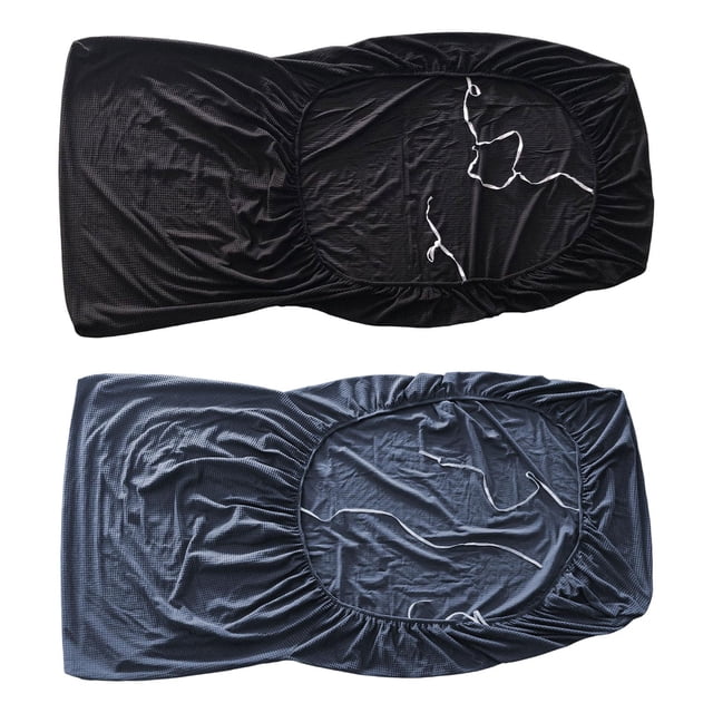 Paquete de 2 fundas elásticas para chaise longue sin brazos, funda interior lavable a máquina, protección de muebles para dormitorio de estar Estilo E