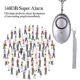 thumbnail image 4 of 5 Pack 140db Alarma de seguridad personal Llavero con luz LED, Alarma personal, 4 of 4