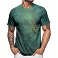 thumbnail image 2 of adaychics Tie Dye Shirts for Men Vintage Texture Short Sleeve Casual Crewneck T Shirt Regular Fit Summer Tops Daily Wear, 2 of 7