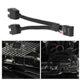 thumbnail image 3 of 2Pcs Computer Motherboard USB 2.0 9 Pin to Dual 9 Pin Extension Cable Y Splitter Audio HD Extension Cable, 3 of 5