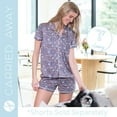 thumbnail image 6 of Hello Mello Carried Away Lounge Short Sleeve Pajama Tops, Ruff Morning Medium/Large (Women's), 6 of 8